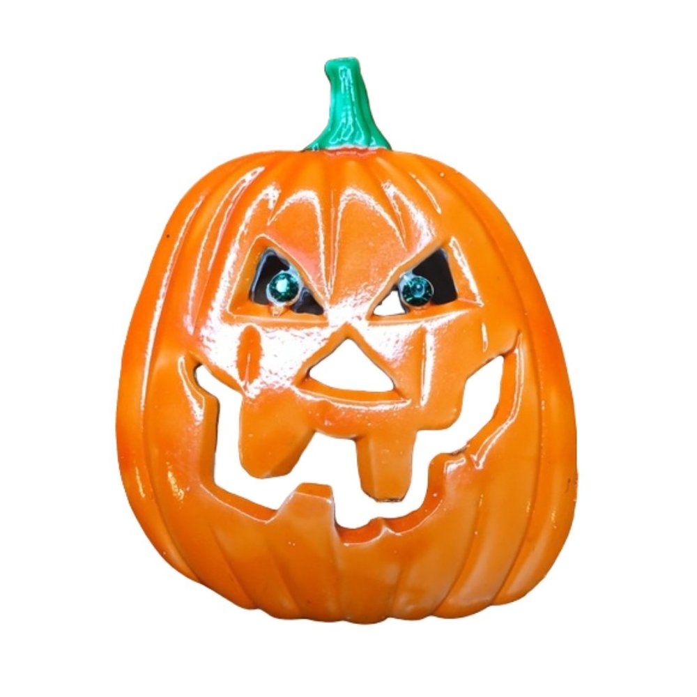 Vintage Signed JJ Jonette Halloween Pumpkin Pin